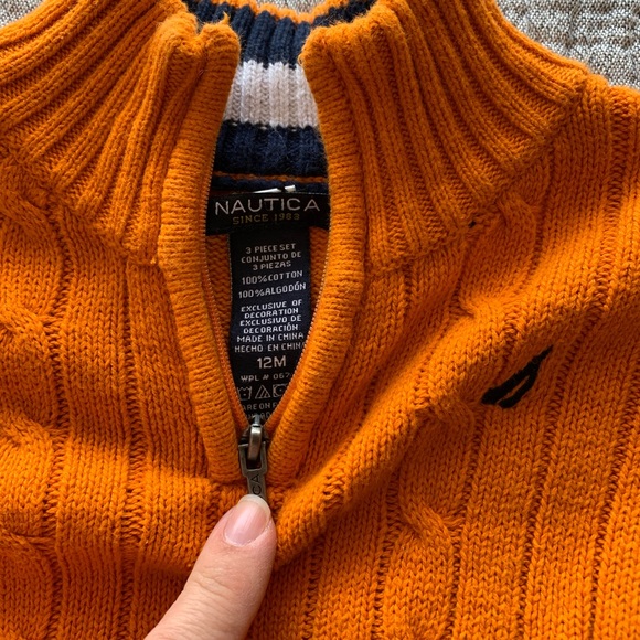 Nautica quarter zip sweater, size 18months EUC - Picture 2 of 4